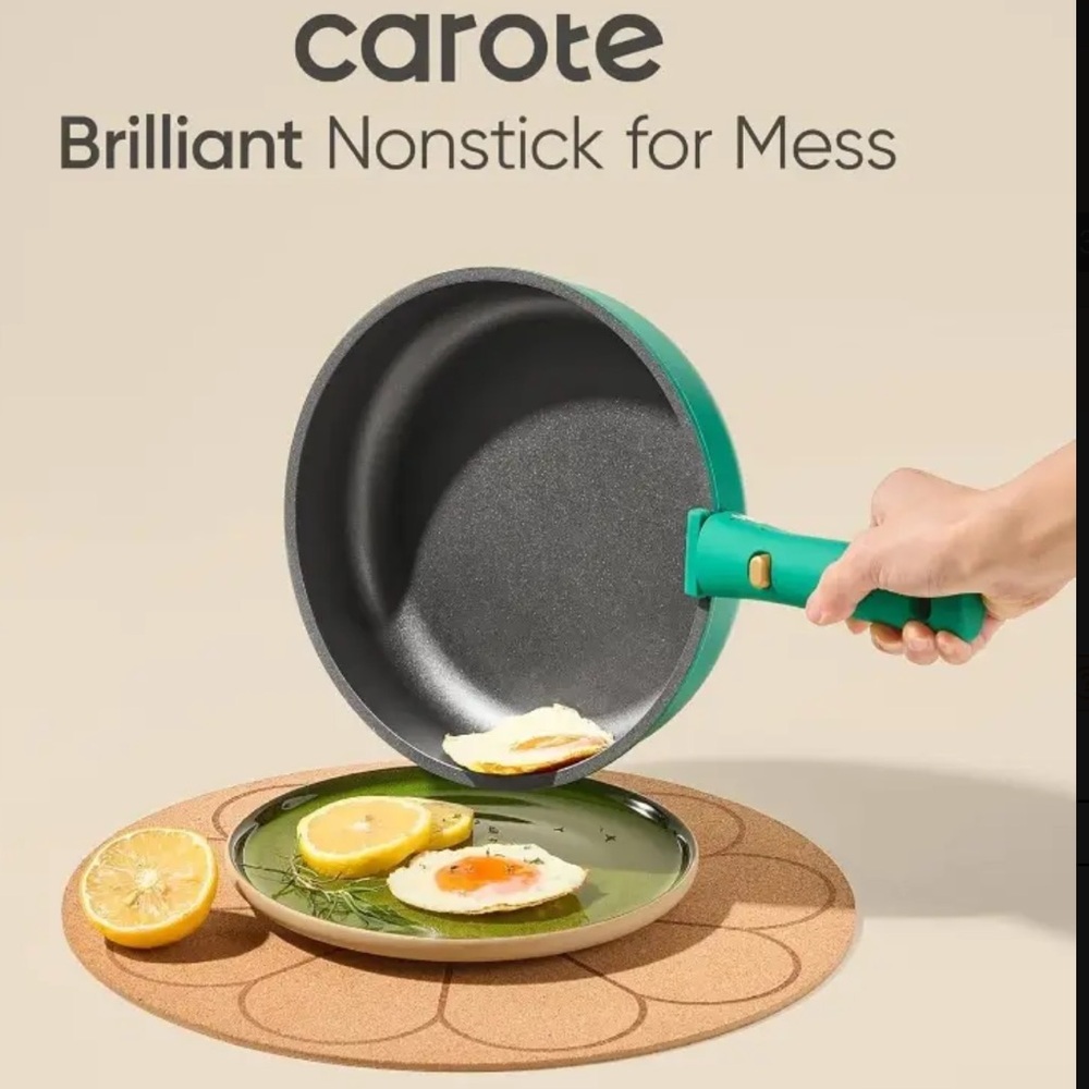 Carote Cookware Forest Green Click On Handles 27 PC Set New In Box - Picture 8 of 17